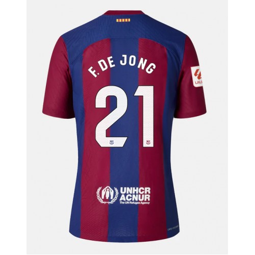Fotballdrakt Herre Barcelona Frenkie de Jong #21 Hjemmedrakt 2023-24 Kortermet